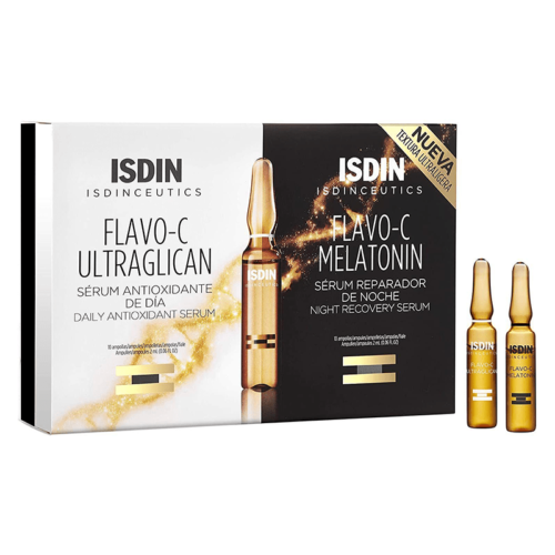 ISDIN Isdinceutics Flavo-C Ultraglican & Melatonin 20 ampoules | Pharmafirst.ma