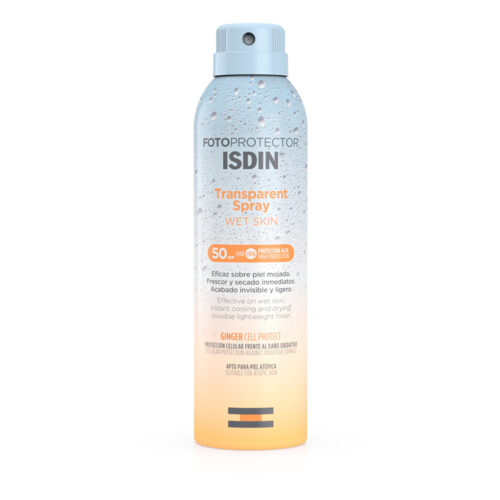 ISDIN Fotoprotector Transparent Spray Wet Skin Spf50+ 250ml | Pharmafirst.ma