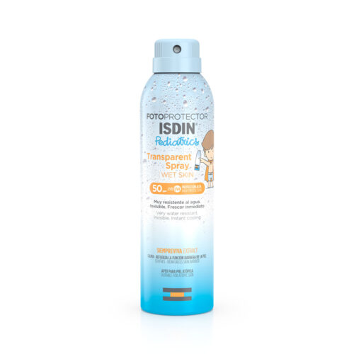 ISDIN Fotoprotector Pediatrics Transparent Spray Wet Skin Spf50+ 250ml | Pharmafirst.ma